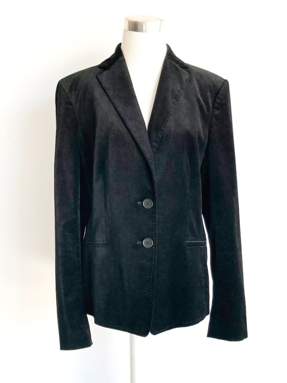 Ann Taylor Velvet 2-Button Blazer